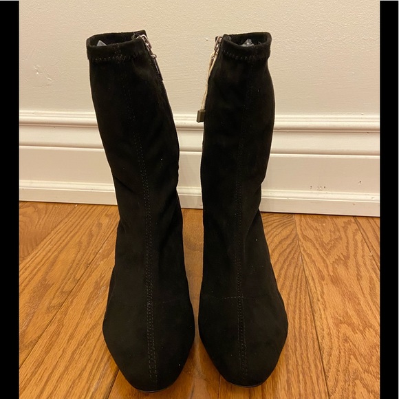 Schutz Black Stretch Lupe Ankle Booties - Picture 5 of 8